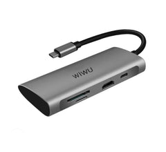 Wiwu Alpha 7 IN 1 USB-C Hub ,Gray