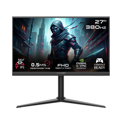 GAMEON GOMP27FHD380IPS Midnight Pro Series 27" FHD, 380Hz, MPRT 0.5ms, HDMI 2.1, Fast IPS Gaming Monitor (Support PS5) - Black