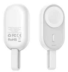 شاحن لاسلكي للساعات WIWU 2 في 1، موديل Wi-M20، لون أبيض