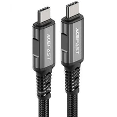 ACEFAST C1-09 USB-C to USB-C aluminum alloy audio/video transmission full-featured data cable black