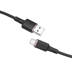 ACEFAST C2-04 USB-A to USB-C zinc alloy silicone charging data cable black
