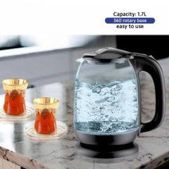 غلاية ماء زجاجية NHE سعة 1.7 لتر (NHK 1719)