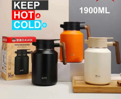 زجاجة تفريغ الهواء من دي. كادي D9096-1900BL سعة 1900 مل، أسود