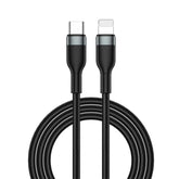 WIWU 30W Alluminum Alloy Braided Data Cable Wi-C017 C-L (1.2M) Black