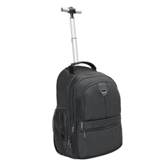 Promate Large Capacity Trolley Bag with Multiple Compartments for 15.6” Laptops, BackPack ,BLACK