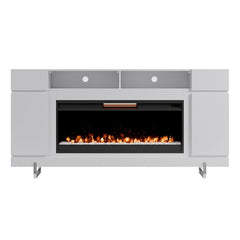 وحدة تلفزيون عصرية لامعة من أوركا، تتسع لتلفزيون يصل حجمه إلى 86 بوصة