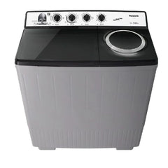 غسالة باناسونيك ذات حوضين سعة 14 كجم و8 كجم، غسالة عبايات - فضي