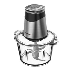 DAEWOO Mini Food Chopper 1.8L Glass Bowl 2 Speed, 4 BI Level, 500W