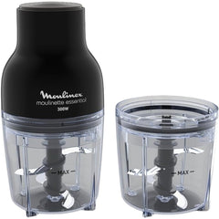 MOULINEX Chopper with Extra Bowl 300 Watts 400ml, Black