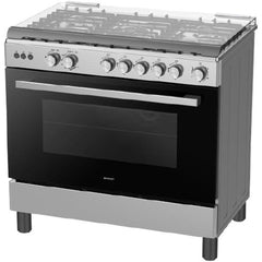 موقد غاز شارب 90×60 سم، 5 شعلات، مصنوع من الفولاذ المقاوم للصدأ