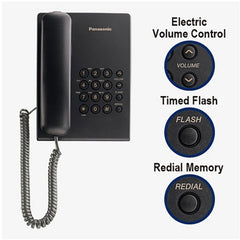 PANASONIC Single Line Telephone Set - Black