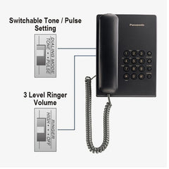 PANASONIC Single Line Telephone Set - Black