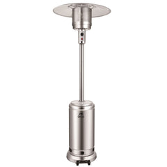 ORCA Patio Gas Heater 4-13kw, Silver