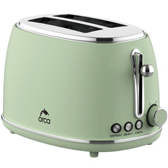ORCA Retro Toaster 2 Slices 850 Watts, Green