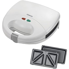 KENWOOD 2-in-1 Sandwich Maker with Grill 750 Watts, White