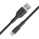 Promate -xCord-AC ,Super Flexible Data and Charge USB-C Cable,BLACK