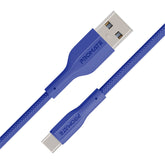 Promate - xCord-AC,Super Flexible Data and Charge USB-C Cable,NAVY