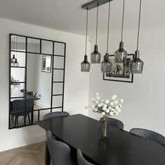 Large window design rectangular mirrors