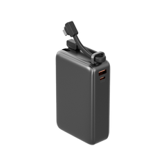 ENERGEA COMPAC ULTRA 67, 20000MAH POWERBANK WITH BUILT IN USB-C CABLE PD67W - GUN