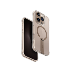 UNIQ HYBRID IPHONE 16 PRO (2024) 6.3 MAGCLICK CHARGING ELEVA WITH VERTICAL STAND - TAUPE GOLD