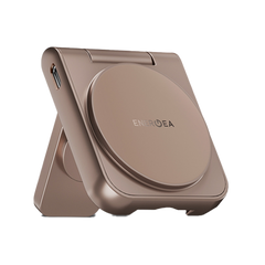 ENERGEA MAGDUO, 2IN1 FOLDABLE QI2 MAGNETIC FAST WIRELESS CHARGER - GOLD