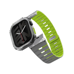SkinArma Gemini Magnetic Strap + Atom Case Bundle for Apple Watch 46MM - Lime Green