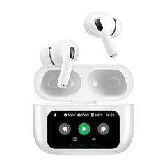 WiWU TWS T22 Wireless Headphones with ANC and Touch LCD - White
