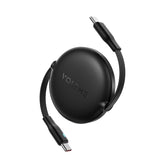 VOLTME Powerlink YoYo Cable 3A 1.0M Retractable (Dual-Way Retractable Cable) Type C to Type C Black