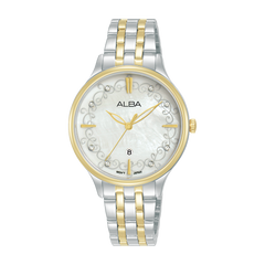 ساعة يد نسائية أنيقة من طراز AH7CR4X1-ALBA، مقاس 32 مم