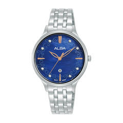 ساعة يد نسائية أنيقة من طراز AH7CR5X1-ALBA، مقاس 32 مم