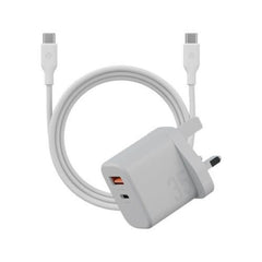 BAZIC GOPORT VELOX BUNDLE, 1C1A CHARGER 35W(UK) WITH WEAVE CABLE - VANILLA