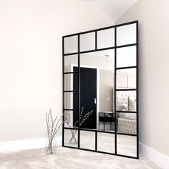 Large window design rectangular mirrors