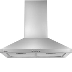 شفاط مطبخ مدمج من ميديا، 60 سم، مصنوع من الفولاذ المقاوم للصدأ، زر ضغط، 3 سرعات