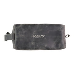 Kavy Leather Pouch Bag,grey