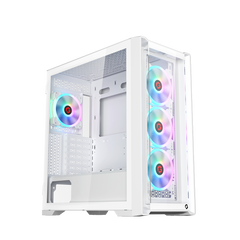 GAMEON Vortex Midnight Series Mid Tower Gaming Case - White