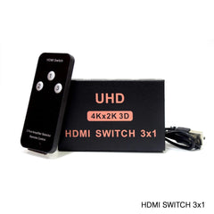 NHE HDMI Switch 3x1 - CY-32 NH-SW 3ch 4K
