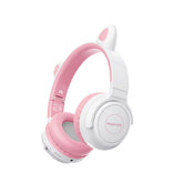 Promate - PandaKidSafe Kawaii Style Wireless Kids Headset,Bubble Gum