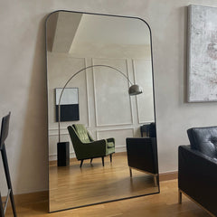rectangular mirrors with black frame edges