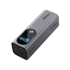 Promate 27600mAh 160W Ultra Compact Aluminum Crafted PD3.1 Power Bank w/ TFT LCD Screen,BLACK