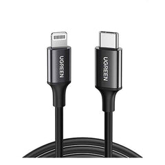UGREEN USB-C to Lightning Cable Nickel Plating ABS Shell 1m (Black)US171