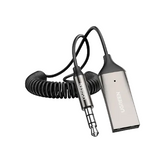 جهاز استقبال بلوتوث للسيارة من UGREEN مع مدخل AUX وميكروفون (رمادي فضائي)