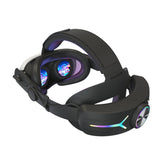 Gamax Meta Quest 3 Head Strap With 8000mAh Battery & Dazzle Light - black