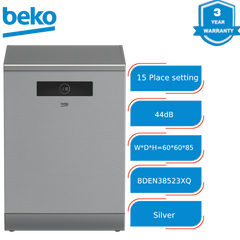 BDEN38523XQ BEKO DISHWSHR 8P 15PS INOX
