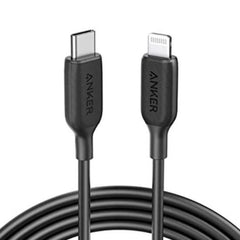 كابل Anker PowerLine III USB-C إلى Lightning (0.9 متر/3 قدم)، اللون الأسود