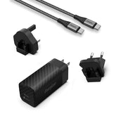 Energizer Ultimate 90W PD/QC Wall Charger with Universal Plug, Dual Output, USB-C to USB-C Braided Cable