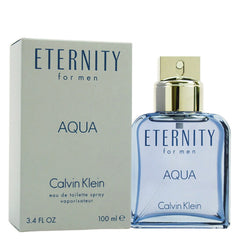 Eternity Aqua / Calvin Klein EDT Spray 3.3 oz (m)