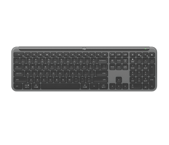 لوحة مفاتيح Logitech K950 Signature Slim W/L، بلوتوث، متعددة أنظمة التشغيل، ويندوز، ماك، كروم، الإنجليزية/العربية - جرافيت