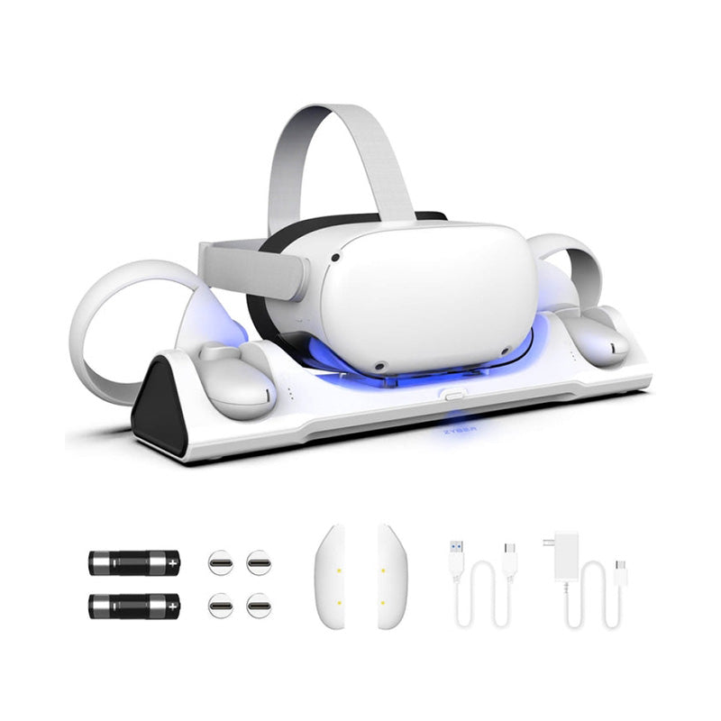 Charging dock from ZYBER For Meta Quest 2, a VR charging stand for charging Oculus Quest 2