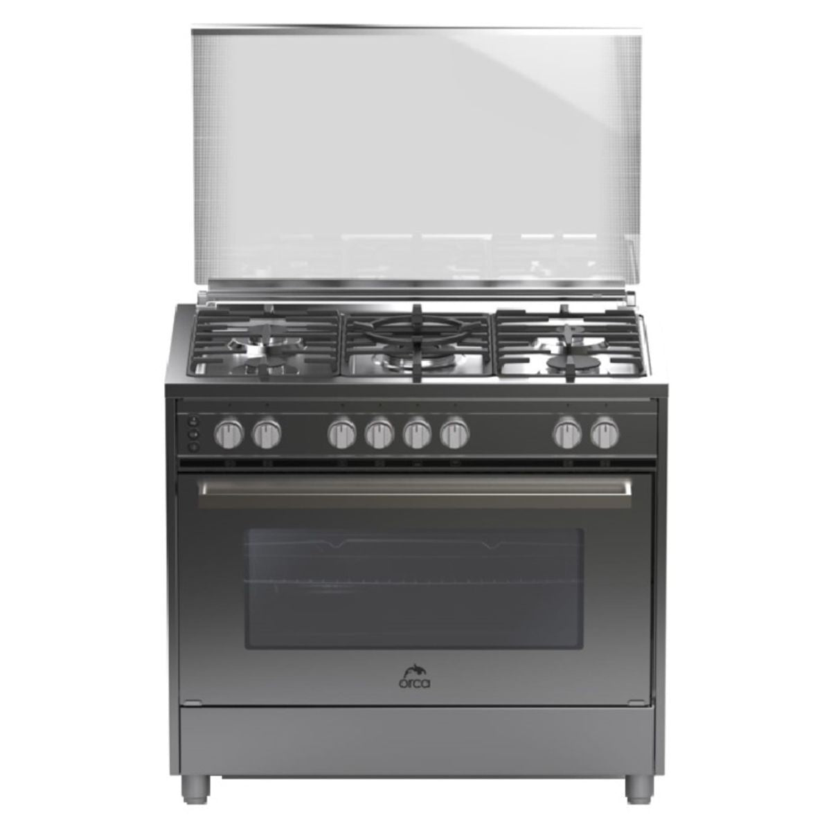 Orca Gas Cooker 5 Burner, Stainless Steel
