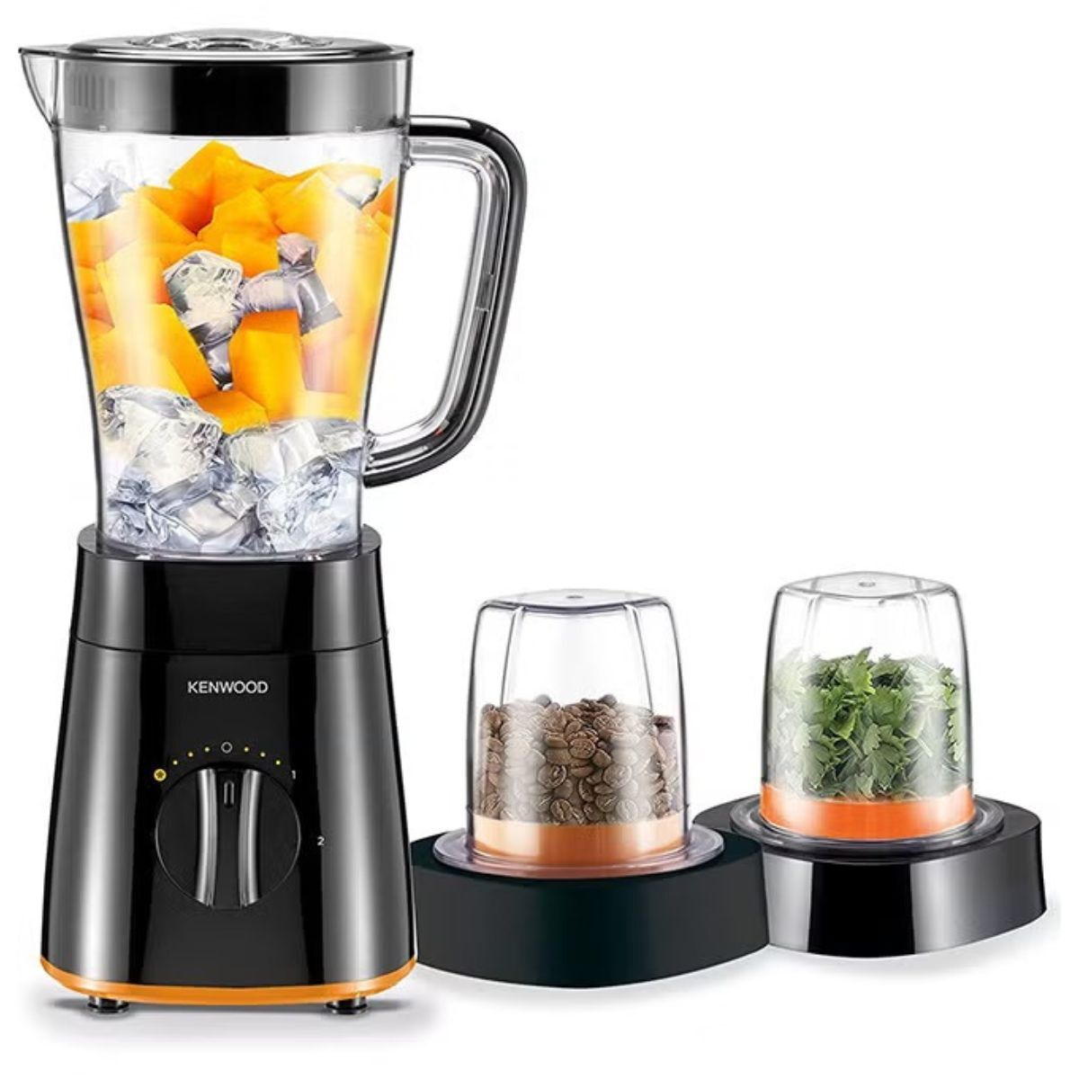 KENWOOD Blender 500W Smoothie Blender With 2 Multi Mill - Black